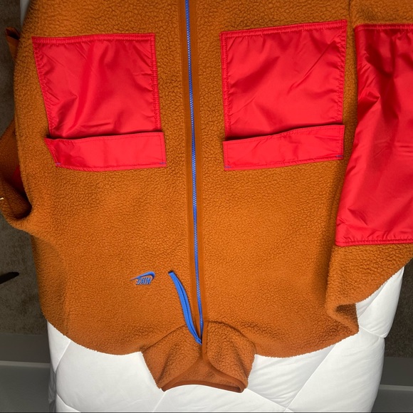 New Nike SW Sport Essentials+
Men's Fleece Full-Zip Jacket
Orange/Blue/ Red
M - Picture 8 of 13